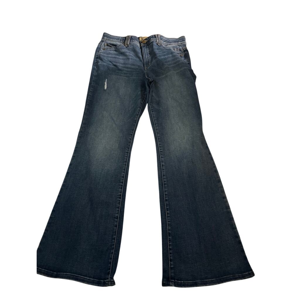 Democracy Ab Technology Bootcut Jeans Size 14 Medium Wash Stretch Denim